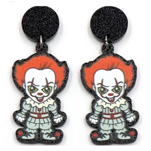 Pennywise IT Earrings Halloween Clown Dangle‎ Earrings Costume Horror New